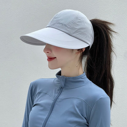 Outdoor Sports Quick-drying Wide Brim Sun Hat - Grey - One Size - image 1