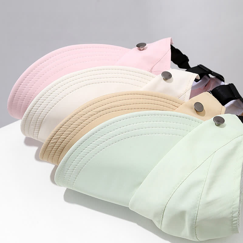 Half Open Top Sun Protection Visor Hat - image 2