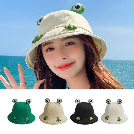 Cute Frog Design Bucket Hat - image 0