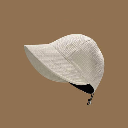 Waffle Visor Bucket Hat - Beige - One Size - image 7