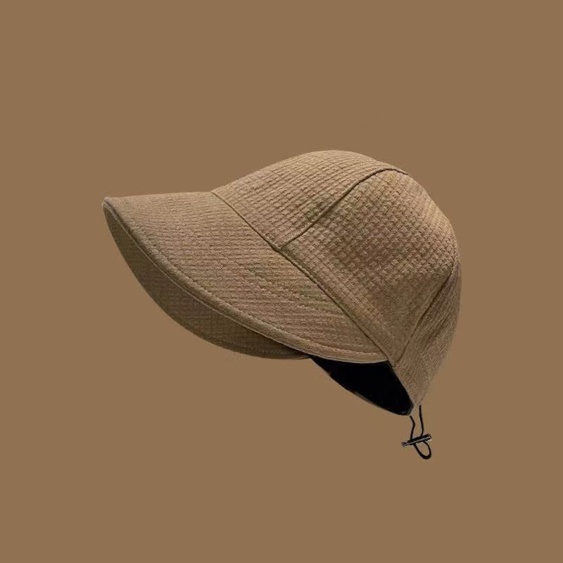 Waffle Visor Bucket Hat - Coffee - One Size - image 10