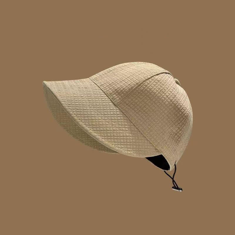 Waffle Visor Bucket Hat - Khaki - One Size - image 9