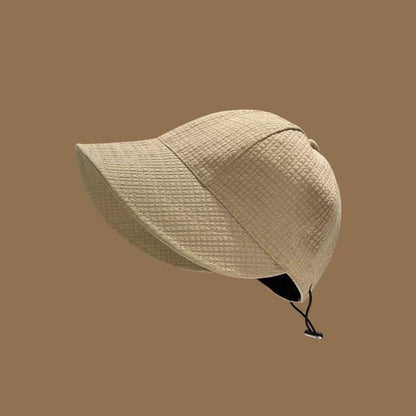 Waffle Visor Bucket Hat - Khaki - One Size - image 9