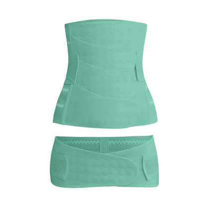 Solid Color Breathable Belly Belt Set - Green - XXL - image 18