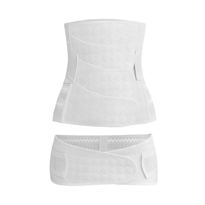 Solid Color Breathable Belly Belt Set - White - XXL - image 15