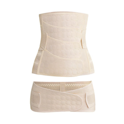 Solid Color Breathable Belly Belt Set - Nude - XXL - image 7