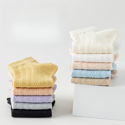 Breathable Lightweight Delicate Mesh Ankle Socks(10 Pairs)