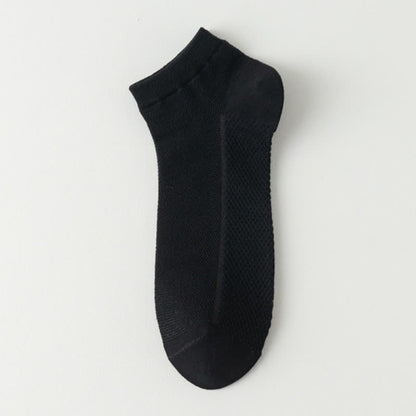 Mesh Breathable Thin Solid Color Ankle Socks(8 Pairs)