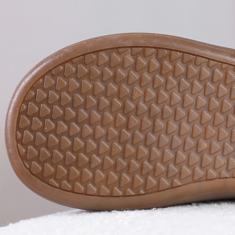 Plus Size Zipper Solid Color Warm Slippers - image 6