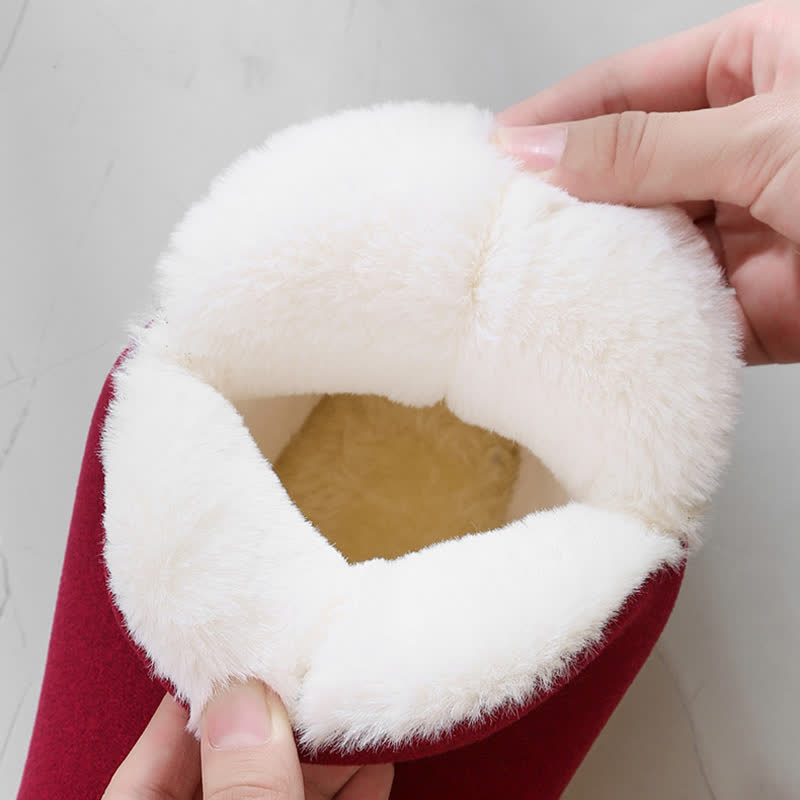 Solid Color High Top Warm Slippers - image 10