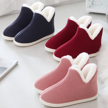 Solid Color High Top Warm Slippers - image 1