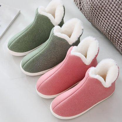 Solid Color High Top Warm Slippers - image 4