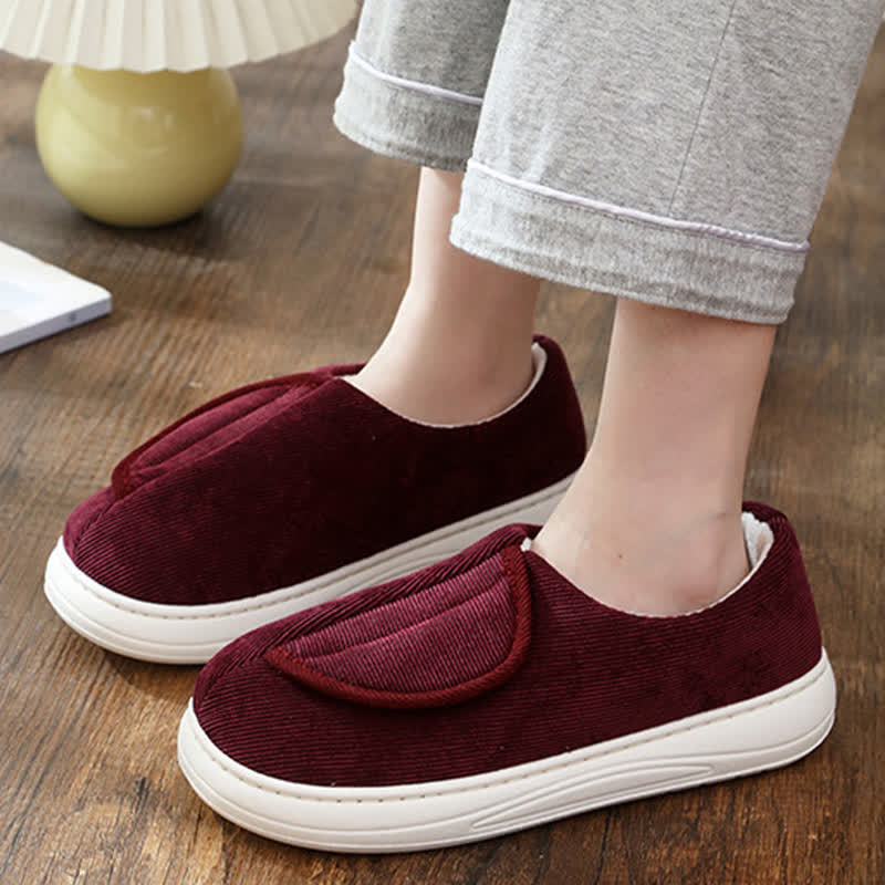 Plus Size Non-Slip Velcro Warm Slippers - image 5
