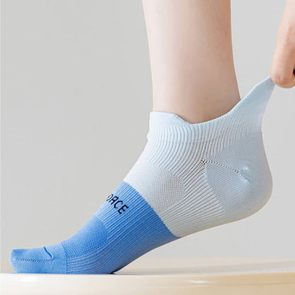 Color Block Letter Print Ankle Compression Socks(8 Pairs)