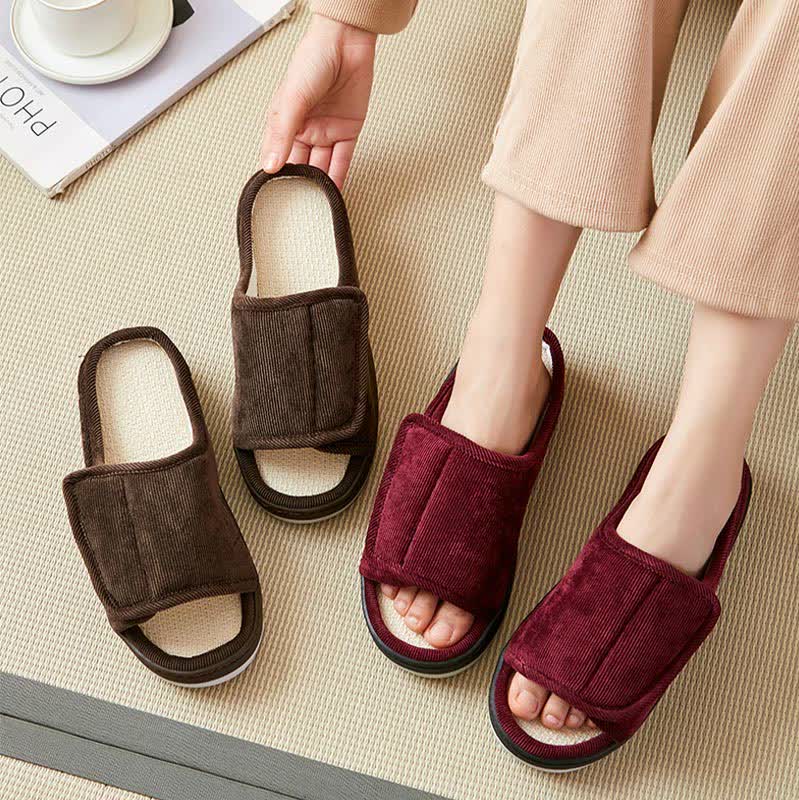 Plus Size Easy On Velcro Non-slip Slippers - image 1