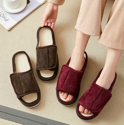 Plus Size Easy On Velcro Non-slip Slippers - image 1