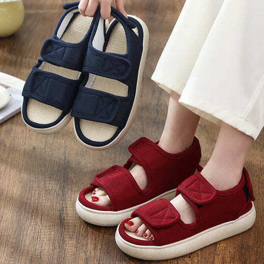 Plus Size Easy On Velcro Anti-slip Slippers - image 0