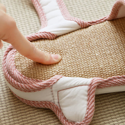 Plus Size Breathable Velcro Linen Slippers
