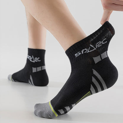 Thin Striped Sweat-wicking Mesh  Ankle Compression Socks(5 Pairs) - image 10