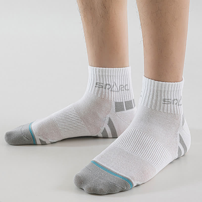 Thin Striped Sweat-wicking Mesh  Ankle Compression Socks(5 Pairs) - image 8