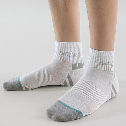 Thin Striped Sweat-wicking Mesh  Ankle Compression Socks(5 Pairs) - image 8