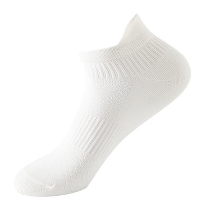 Solid Color Quick-drying Running Ankle Compression Socks(8 Pairs) - White - EU40-44(US7-10) - image 16