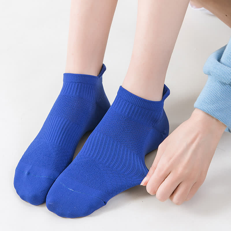 Solid Color Quick-drying Running Ankle Compression Socks(8 Pairs) - image 1