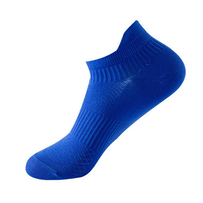 Solid Color Quick-drying Running Ankle Compression Socks(8 Pairs) - Royal Blue - EU40-44(US7-10) - image 2