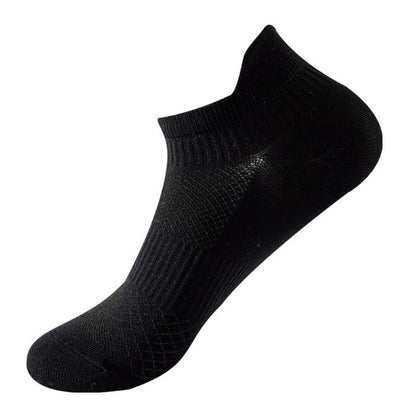 Solid Color Quick-drying Running Ankle Compression Socks(8 Pairs) - Black - EU40-44(US7-10) - image 15