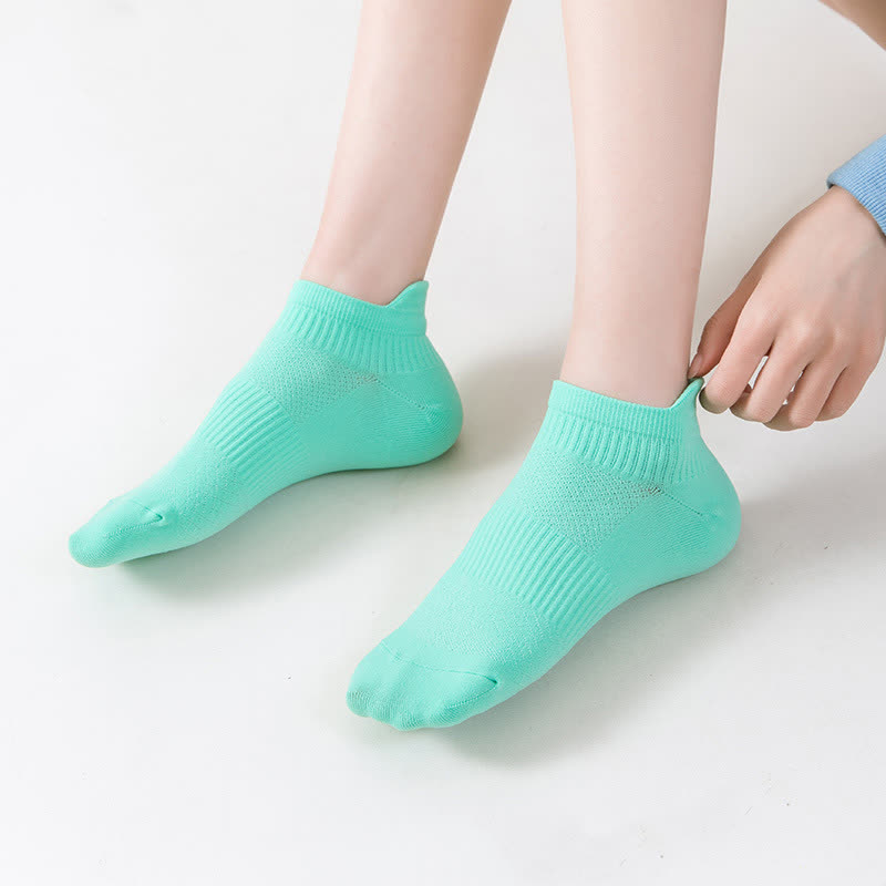 Solid Color Quick-drying Running Ankle Compression Socks(8 Pairs) - image 4