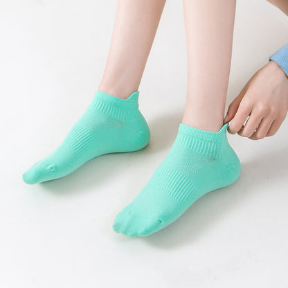 Solid Color Quick-drying Running Ankle Compression Socks(8 Pairs) - image 4