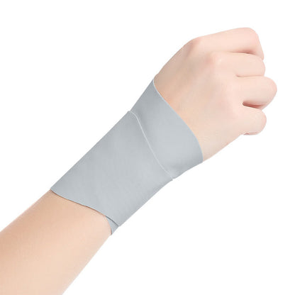 Badminton Tennis Sports Compression Wrist Sleeve - Grey - One Size - image 9