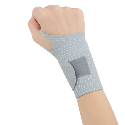 Stripe Print Ultra-Thin Wrist Sleeves - Grey - B - One Size - image 14