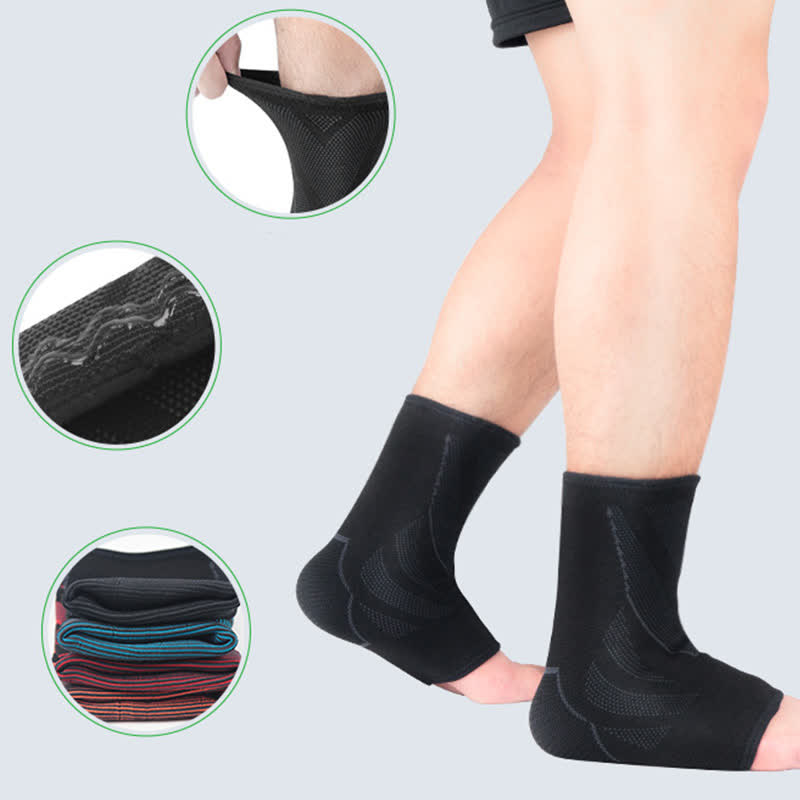 Knitted Breathable Non-slip Sports Ankle Braces - image 2
