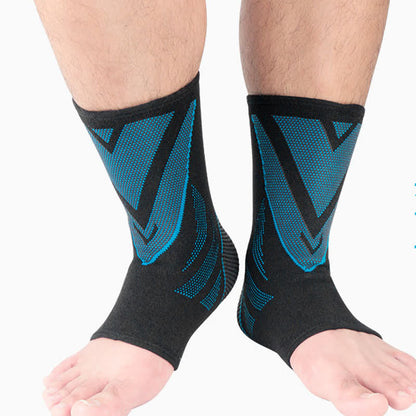 Knitted Breathable Non-slip Sports Ankle Braces - Blue - XL - image 5