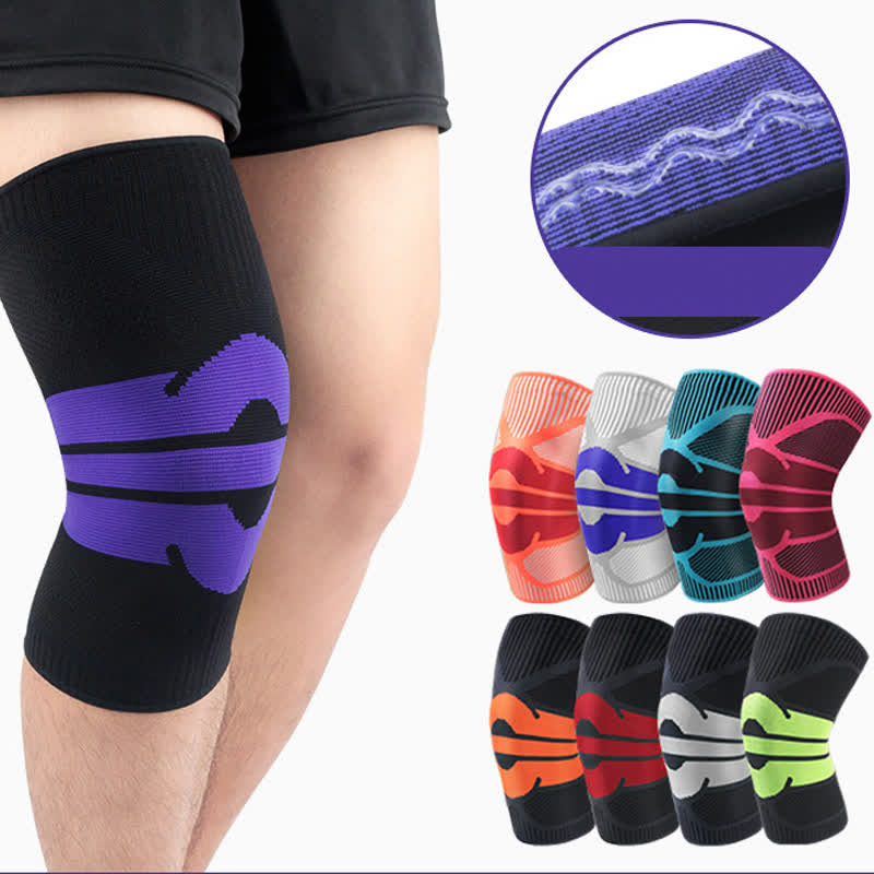 Knitted Breathable Sports Compression Knee Pads - image 0