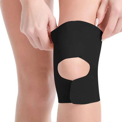 Lightweight Adjustable Velcro Sports Knee Pads - Black - L/XL - image 7