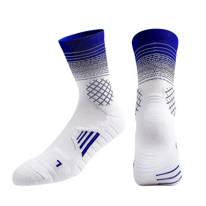 Gradient Sports Quarter Compression Socks(7 Pairs) - White&Dark Blue - EU37-45(US4-11) - image 7