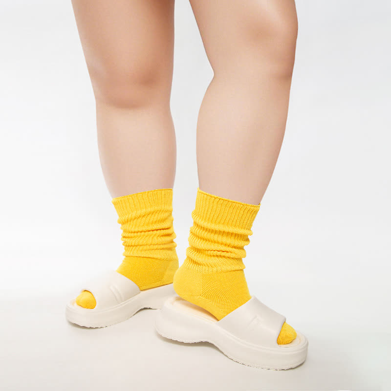 Mesh Breathable Quarter Socks - Yellow - EU39-449US6-10) - image 5
