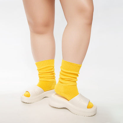 Mesh Breathable Quarter Socks - Yellow - EU39-449US6-10) - image 5