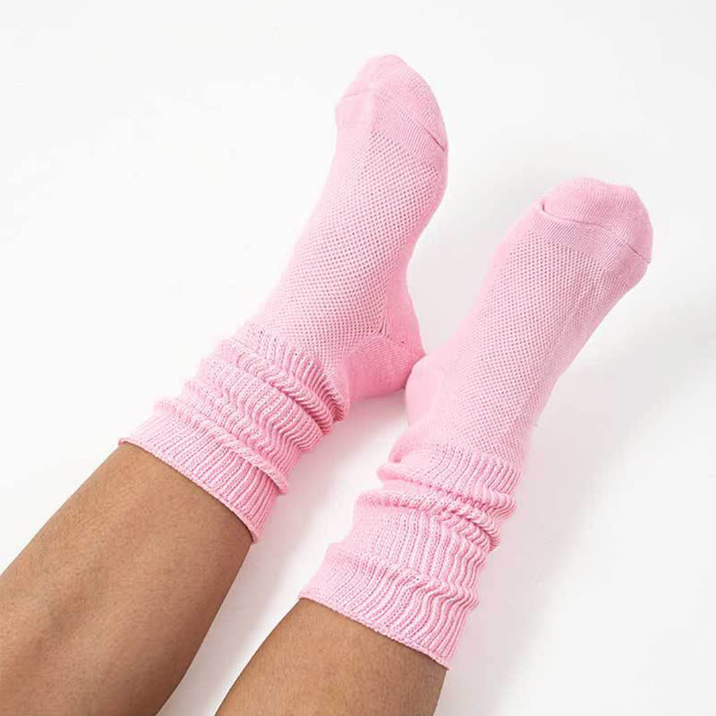 Mesh Breathable Knee-high Socks - image 5