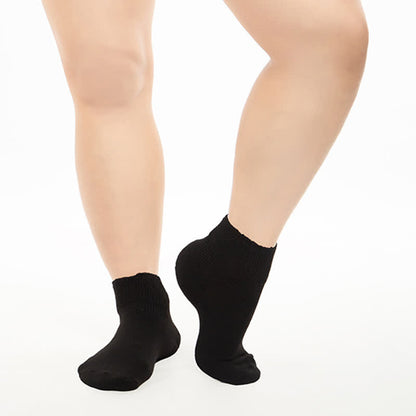 Solid Color Stretch Mesh Breathable Ankle Socks(2 Pairs)