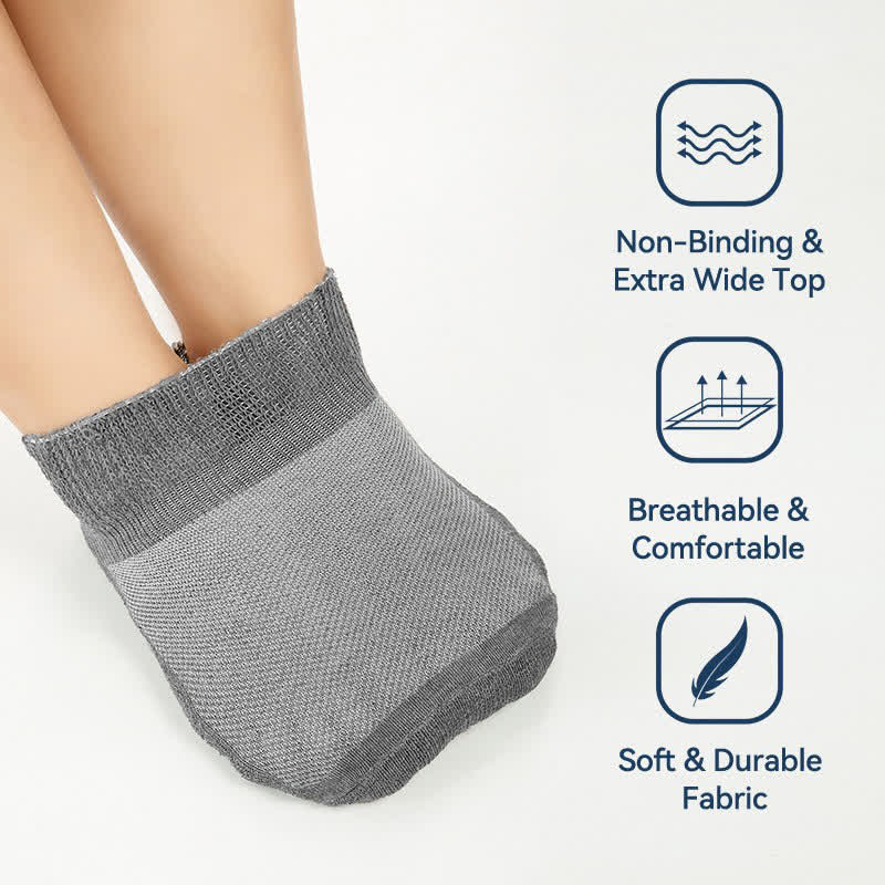 Solid Color Stretch Mesh Breathable Ankle Socks(2 Pairs)