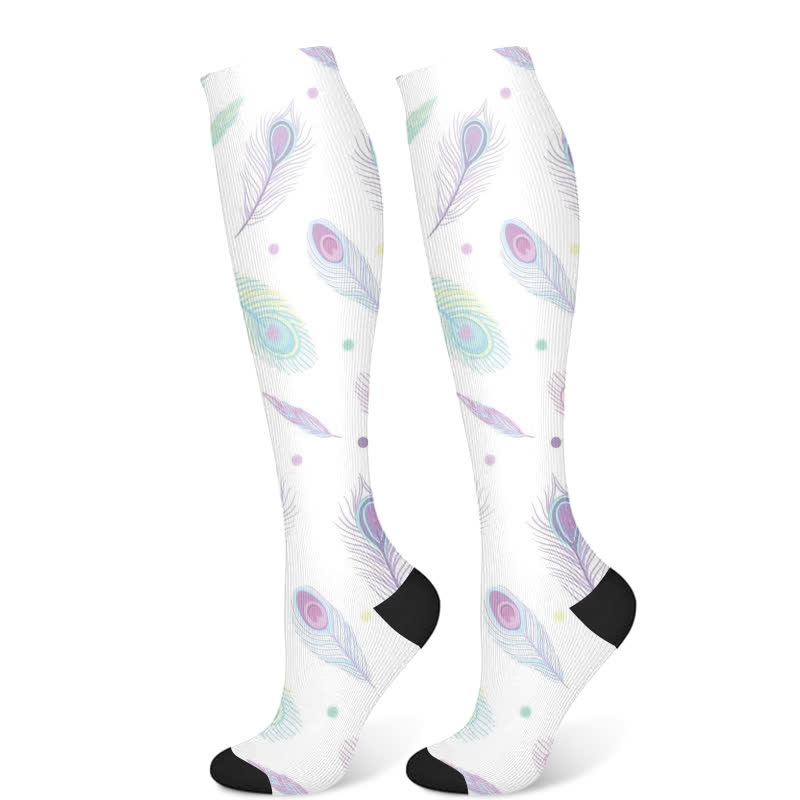 Dreamy Star Feather Compression Socks(3 Pairs) - Feather(1 Pair) - S/M - image 7
