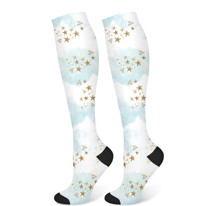 Dreamy Star Feather Compression Socks(3 Pairs) - Star(1 Pair) - S/M - image 6