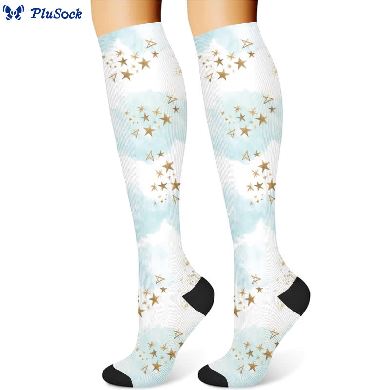 Dreamy Star Feather Compression Socks(3 Pairs) - image 2