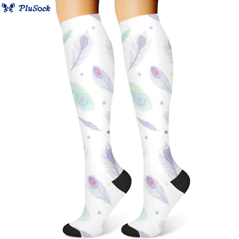Dreamy Star Feather Compression Socks(3 Pairs) - image 3