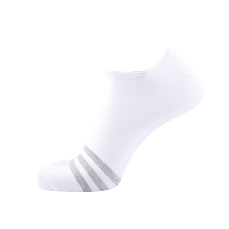 Cotton Comfy No-show Socks(5 Pairs) - White - EU43-50(US9-15) - image 3