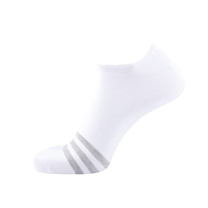 Cotton Comfy No-show Socks(5 Pairs) - White - EU43-50(US9-15) - image 3