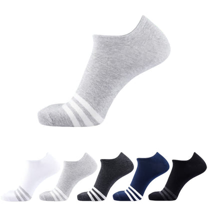 Cotton Comfy No-show Socks(5 Pairs) - Multicolor - EU43-50(US9-15) - image 0